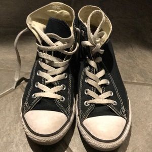 Converse black high top sneakers